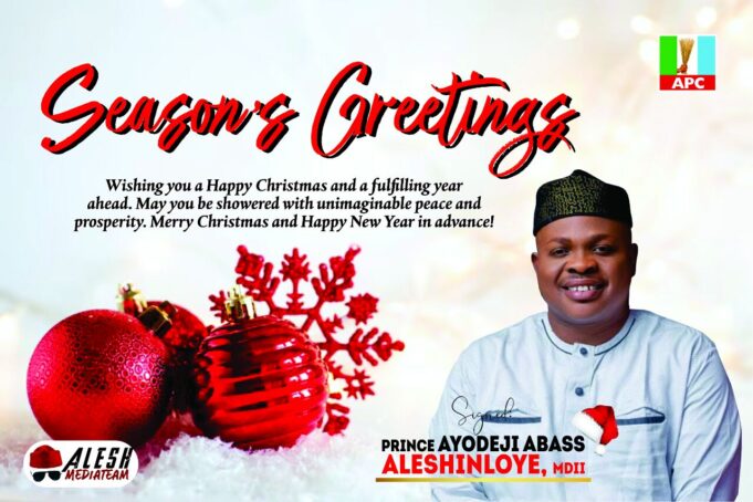 Christmas Celebration: Aleshinloye Preaches Love, Unity And Peaceful Co-existence Among Nigerians
