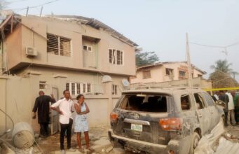 Photos: Massive explosion rocks Ibadan as residents run for cover