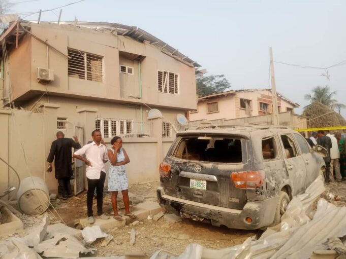 Photos: Massive explosion rocks Ibadan as residents run for cover