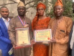 Rector, OYSCATECH bag Transparency Africa Honour