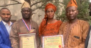 Rector, OYSCATECH bag Transparency Africa Honour