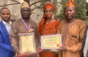 Rector, OYSCATECH bag Transparency Africa Honour