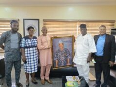 Courtesy Visit: Agbogun Congratulates Sanni on World Scientific Ranking, One Year coronation Anniversary