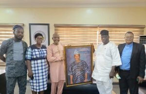 Courtesy Visit: Agbogun Congratulates Sanni on World Scientific Ranking, One Year coronation Anniversary