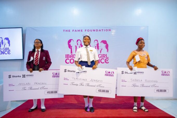 FAME Foundation equips 50 head girls in Ibadan schools