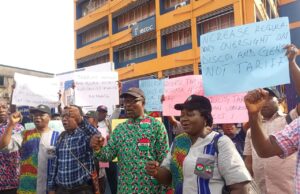 UPDATED: Oyo NLC, TUC picket NERC, IBEDC offices Ibadan, demands total reversal of tariff hike