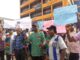 UPDATED: Oyo NLC, TUC picket NERC, IBEDC offices Ibadan, demands total reversal of tariff hike