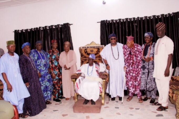 Photos: Oyo State Government delegation visit Olubadan-designate, Oba Owolabi Olakulehin