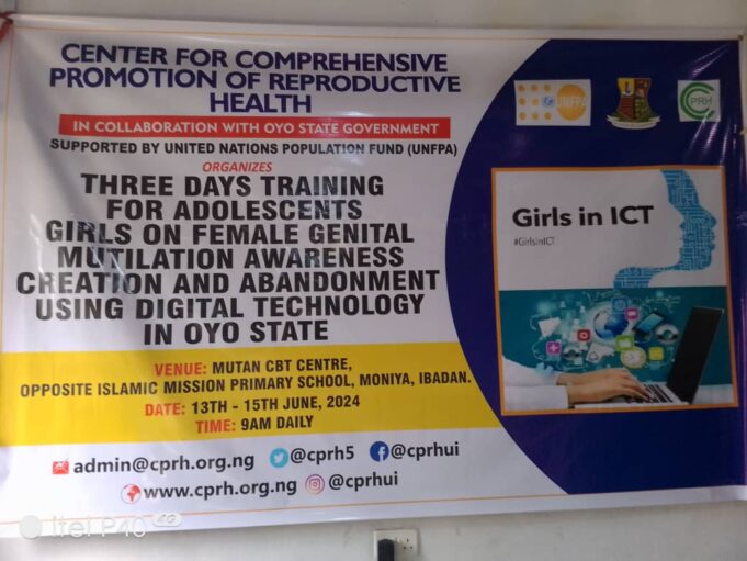 Oyo govt, CCPRH, UNPFA train adolescent girls to become FGM digital skills champion