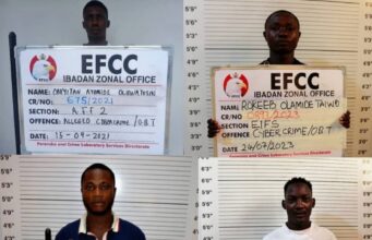 Oyo Courts jail 36 internet fraudsters in Ibadan