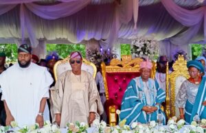 Makinde presents staff, instruments of office to Elempe, charges him on development