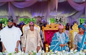 Makinde presents staff, instruments of office to Elempe, charges him on development