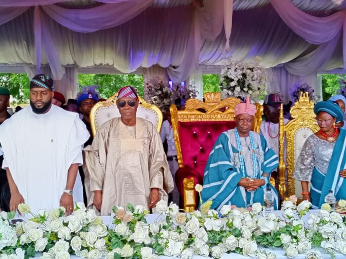 Makinde presents staff, instruments of office to Elempe, charges him on development