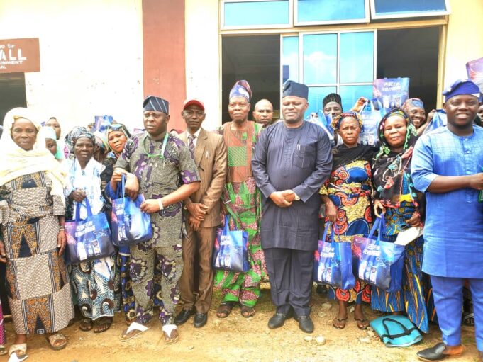 OYCSDA empowers widows, vulnerable with foodstuffs, cash donations