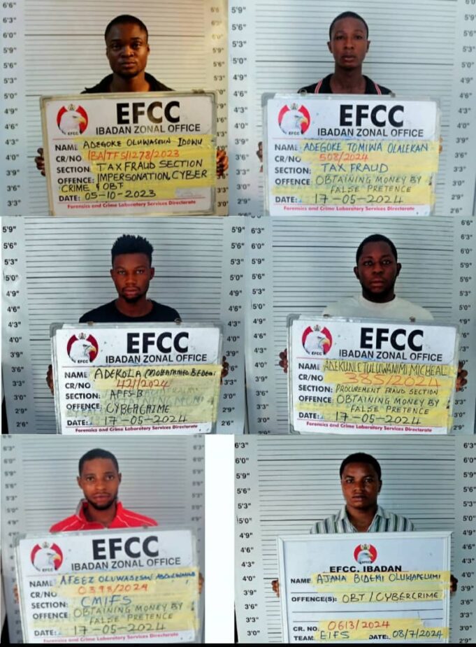 Courts jail 59 internet fraudsters in Oyo, Ogun, Osogbo