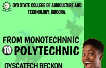 Behold OYSCATECH Score Card of Excellence in Training, Research and Community Service