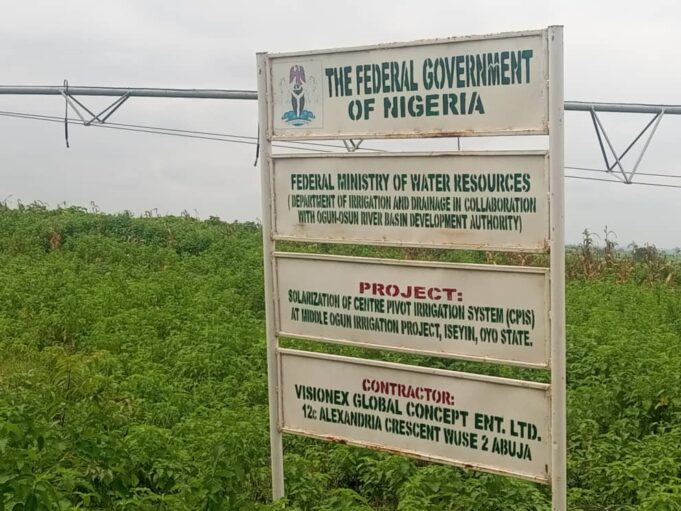 Food security: FG reiterates commitment to completion Middle Ogun irrigation project