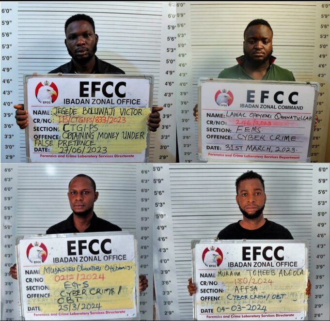 Two brothers, 33 others bag jail terms for internet fraud in Ibadan