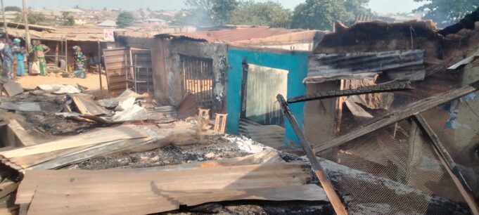 Moniya market razed as goods, property worth millions of naira destroyed in Ibadan