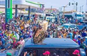 Oyo town welcomes Alaafin amidst festive celebrations