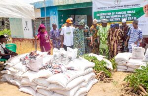 Senator Alli distributes seedlings to farmers in Oyo South to boost food security