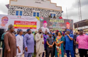 Oyo Speaker, leads PDP lawmakers to Senatorial meeting in Igboora, calls for unity
