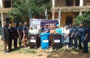 World Environment Day: IBEDC takes sensitization on plastic pollution to market, school, donates waste bins