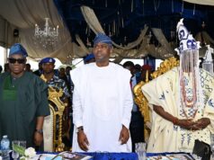 Makinde says 48km Iddo – Eruwa road for completion in 11months, coronates, unveil new Eleruwa