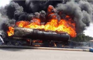 Panic, heavy traffic as another petrol tanker catches fire in Ibadan