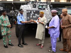 Makinde presents 6 newly-upgraded Armoured Personnel Carriers to Police