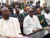 Oba Olakulehin gets military honour as Makinde, COAS, Olubadan-in-council, CCII, family members, other dignitaries bid farewell