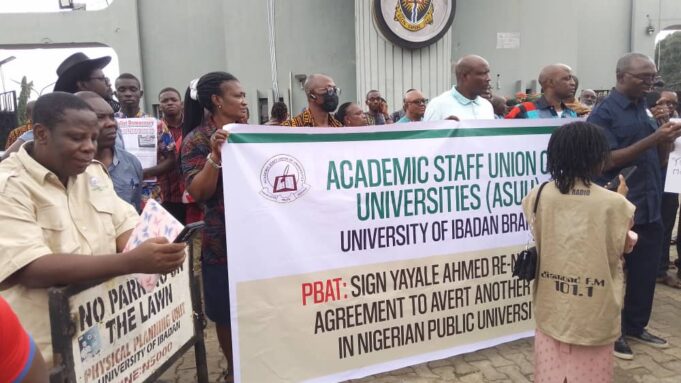 Sign our agreement on August 28 to avert strike: Protesting UI, EAUE ASUU members tell FG