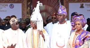 Tinubu, governors present as Makinde present instrument, staff of Office to Ladoja