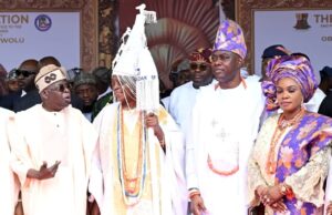 Tinubu, governors present as Makinde present instrument, staff of Office to Ladoja