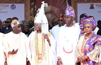 Tinubu, governors present as Makinde present instrument, staff of Office to Ladoja