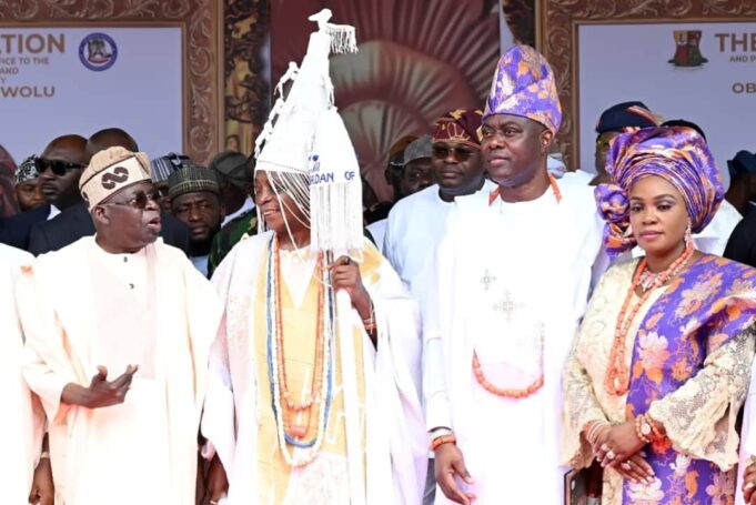 Tinubu, governors present as Makinde present instrument, staff of Office to Ladoja