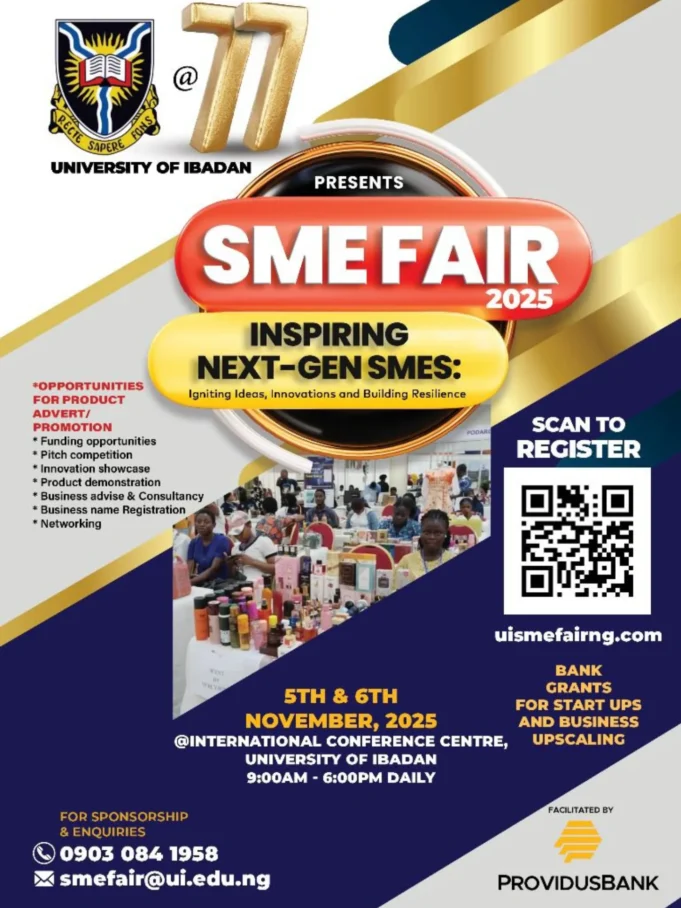 39 entrepreneurs gets UI grants, urges students on SMEs