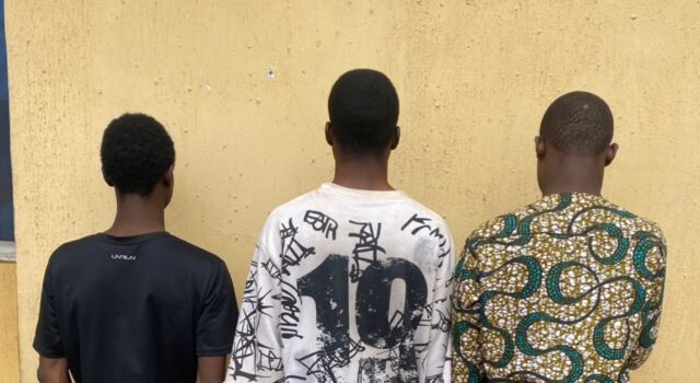Oyo Police arrest three suspects over alleged unnatural sexual conduct in Saki